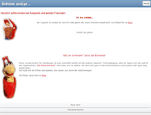 Tablet Screenshot of kasperle-kasperlepuppen.de